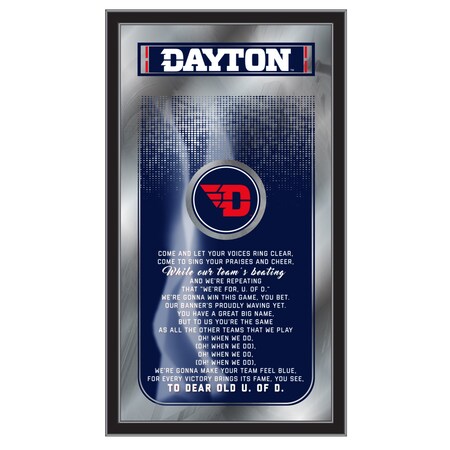 University Of Dayton 26 X 15 Fight Song Mirror